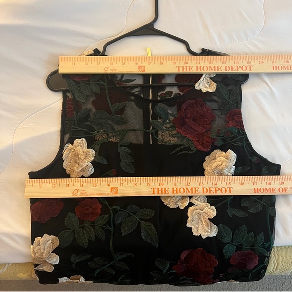 Calvin Klein Floral Embroidered Mesh Dress 14 NWOT - Picture 7 of 10